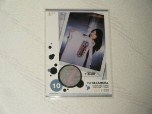 □■HIT's(2009)/中村優 コスチュームカード10(グレーTシャツ 直筆サインの一部分入り) #209/220