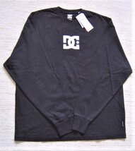 送料無料 セール DC ディーシー SHOECOUSA DC プリント ロングスリーブ Tシャツ 長袖 リラックス 黒 L DLJ224063 メンズ レディース 人気_画像1