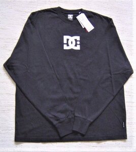 送料無料 セール DC ディーシー SHOECOUSA DC プリント ロングスリーブ Tシャツ 長袖 リラックス 黒 L DLJ224063 メンズ レディース 人気