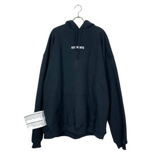 VETEMENTS(ヴェトモン) LOGO LABEL HOODIE（black）