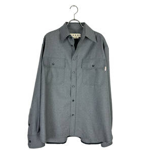 MARNI( Marni ) tropical wool shirt 21SS (charcoal)