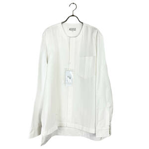 Maison Margiela(メゾン マルジェラ) collarless shirt jacket (white)