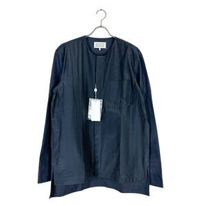 Maison Margiela(メゾン マルジェラ) collarless shirt jacket (navy)