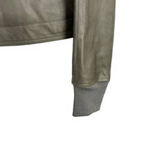 Rick Owens(リックオウエンス) intarsia leather jacket (gray)_画像4