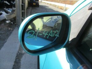  Nissan Note E11 H22 year door mirror left side blue green 21-4A12