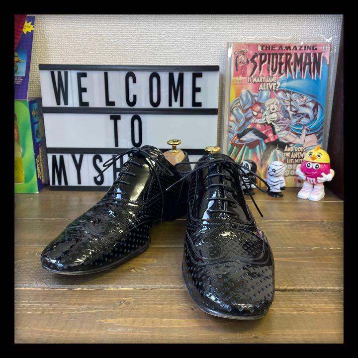 SALE/84%OFF】 レア Louis Vuitton 靴 エナメルブチダミエスエード