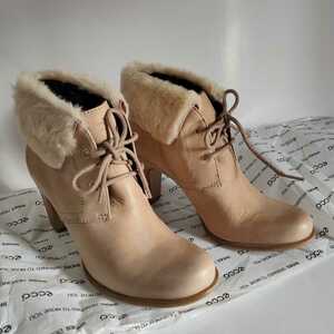  beautiful goods ECCO eko - original leather short boots beige 39 short boots bootie -