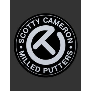 Scotty Cameron スコッティキャメロン ステッカー Sticker - Large Circle T - 3.125" Round - White 新品の画像1