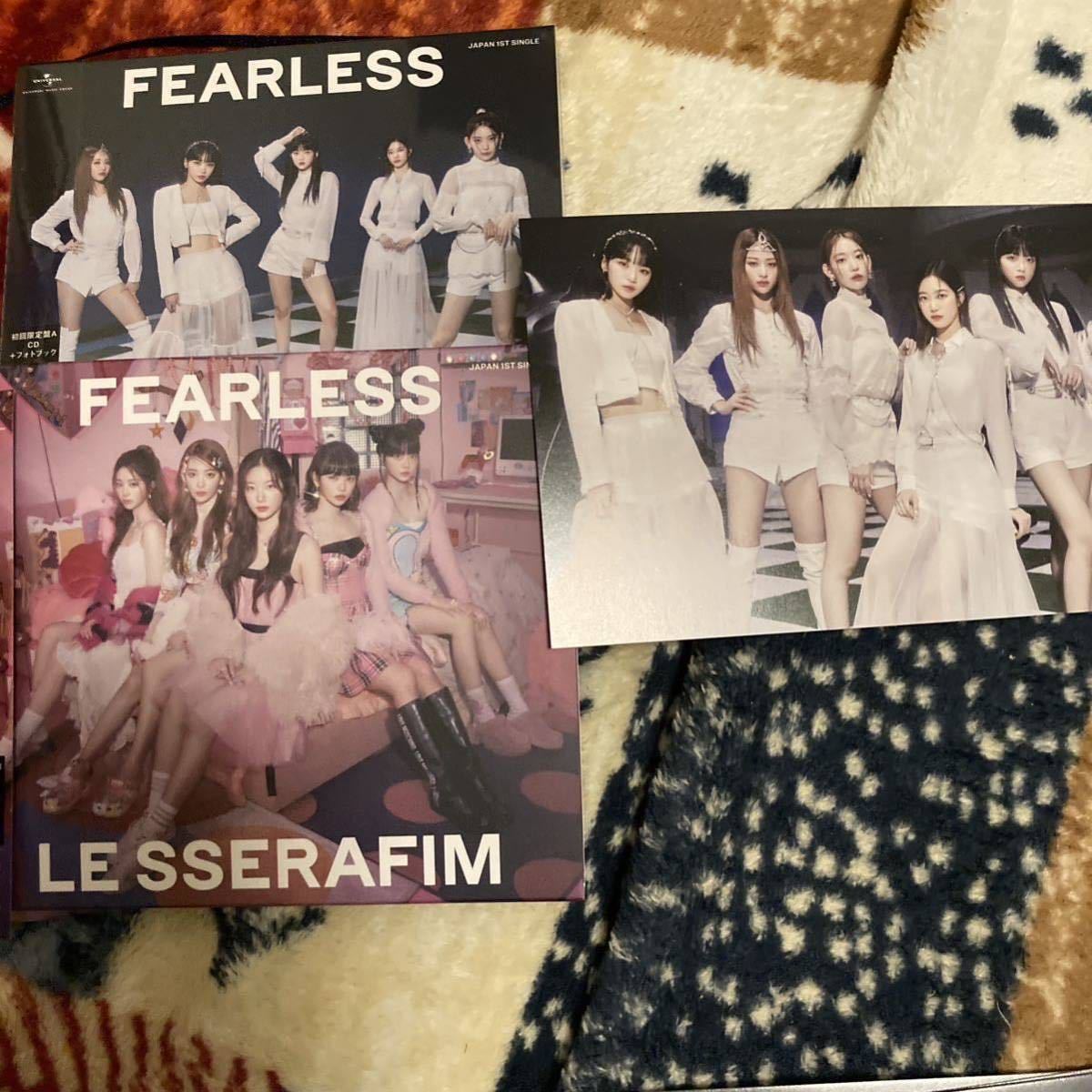 完全送料無料 LE SSERAFIM FEARLESS 5種コンプ タワレコ ラキドロ