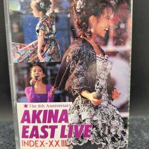 AKINA EAST LIVE INDEX-XXⅡ the 8th Anniversary 中森明菜 カセットテープ レア メモパット付き 冊子付き の画像1