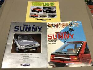 NISSAN SUNNY Sunny каталог 3 шт. комплект 