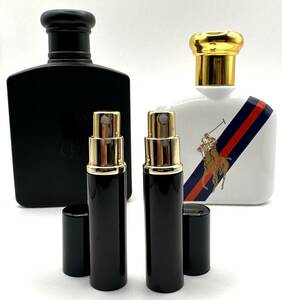 *RALPH LAUREN* POLO DOUBLE BLACK EDT.3ml входить SPRAY & POLO BLUE SPORT EDT.3ml входить SPRAY* передний person. чёрный цвет ( маленький ) спрей 2 шт только лот.. без коробки 