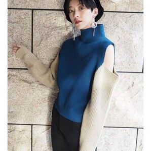 【MURUA】 カットスリーブニット