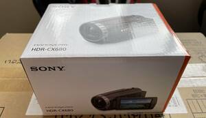 【新品未開封】SONY フルHDデジタルビデオカメラ HDR-CX680-W ホワイト 光学30倍/超高性能手ぶれ補正☆23年1月購入 メーカー1年保証