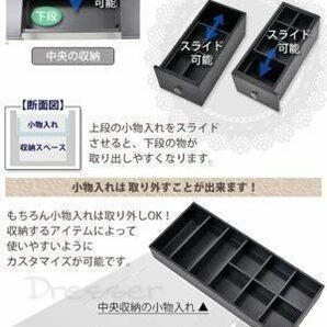 送料無料 ドレッサー デスク 鏡 一面ドレッサー 黒 ミラー チェア付き 一面鏡 机 鏡台 化粧台 メイク台 椅子 イス コスメ 化粧品 収納の画像6