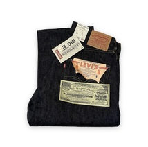 未使用☆ 97年製 LEVIS 501xx デニムパンツ 1955モデル バレンシア工場 USA製 BIGE リーバイス 赤耳 リジット_画像1