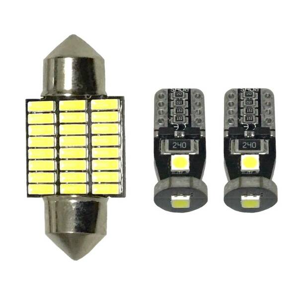 JB23W ジムニー前期 超豪華版 ルームランプ ナンバー灯 T10 LED ウェッジ球 汎用バルブ ホワイト スズキ