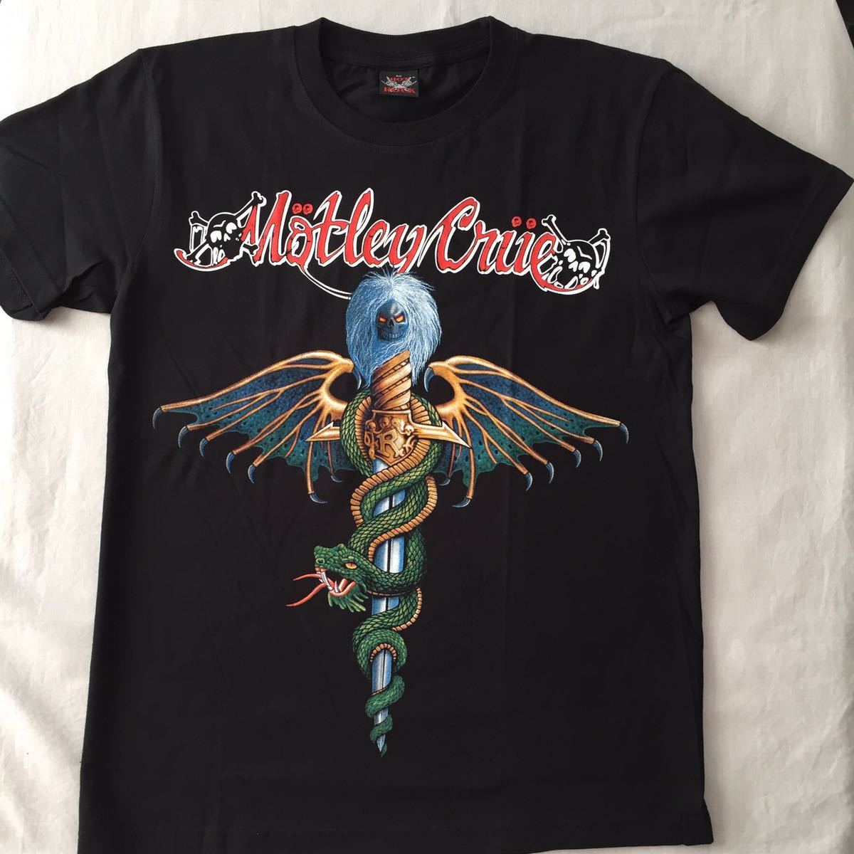 激レア!! 80s 古着 Mötley Crüe 七分袖Tシャツ-