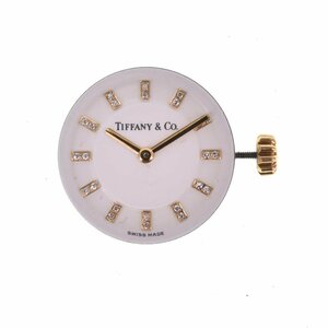 * Junk present condition delivery [TIFFANY&Co.] Tiffany Cal. unknown 24P diamond quartz Movement Z#B2629