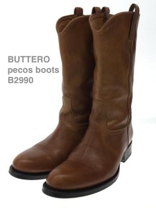 TK Новые снятые смены Buttero Buttero Boots Boots B2990 Western Boots 40 Кожаные туфли