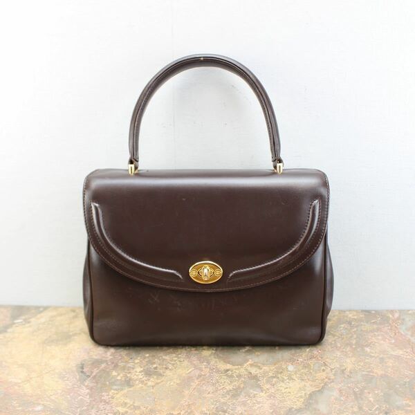 OLD GUCCI TURN LOCK LEATHER HAND BAG MADE IN ITALY/オールドグッチターンロックレザーハンドバッグ