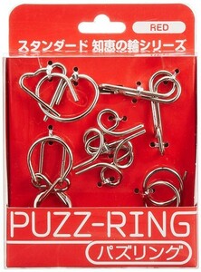 立体パズル 知恵の輪 パズリング レッド