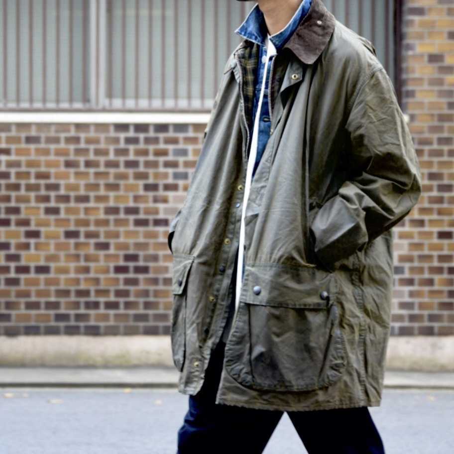 Barbour バブアー ボーダー WAX JACKET（１度着用のみ） 日本割引