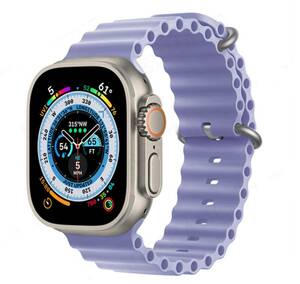 【高品質】Apple Watch 38/40/41/42/44/45/49mm対応 バンド ストラップ パープル Watch Series Ultra 8 7 6 5 4 SE スポーツバンド