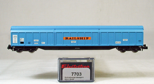 ELECTROTREN #7703 ＤＢ（旧西ドイツ国鉄管理） Ｈａｂｉｓ型高容量ボギー有蓋貨車 ＲＡＩＬＳＨＩＰ