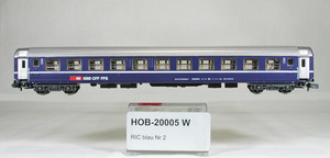 JSM|HOBBYTRAIN #20005W SBB( Switzerland National Railways ) UIC-X Bcm type RIC 2 etc. simple . push car ( dark blue | new Logo ) * special price *