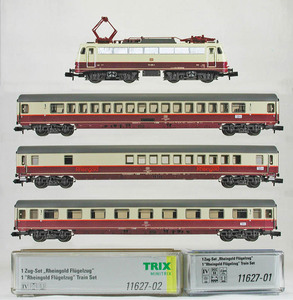 MINITRIX #11627 DB( old west Germany National Railways ) TEE line gorudo row car (1984 year ) BR112 type electro- machine + orange obi passenger car DCC * defect have special price *