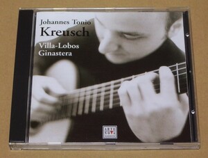 【即決】輸入盤CD●Johannes Tonio Kreusch『Villa-Lobos Ginastera：Works for Guitar』●ヨハネス・トニオ・クロイッシュ●ARTE NOVA