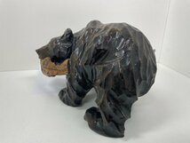 木彫りの熊　工芸品　中古_画像2