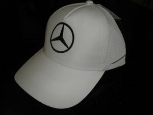 F1 メルセデス レーシングチーム キャップ 帽子 白 ホワイト 定価6000円 フリーサイズ 新品 即決