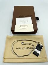 極美品 ルイヴィトン ネックレス M66023 ダミエグラフィット メンズ レディース ペンダント 財布 LOUIS VUITTON モノグラムエクリプス _画像1