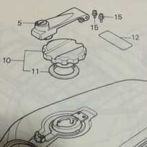 送料無料　HONDA　CB250RS CB250RSZ CB750F CB900F タンク ロック固定 ビス_画像2