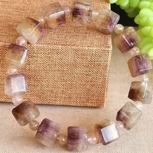 レア品【美品】【完全別格】天然石オーラライト23ブレスレット約10.2mmブレスレット