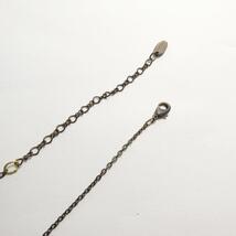 良品 Les Nereides レネレイド リーフ フラワーモチーフ ビジュー アジャスター ネックレス ペンダント マルチカラー A1597_画像8