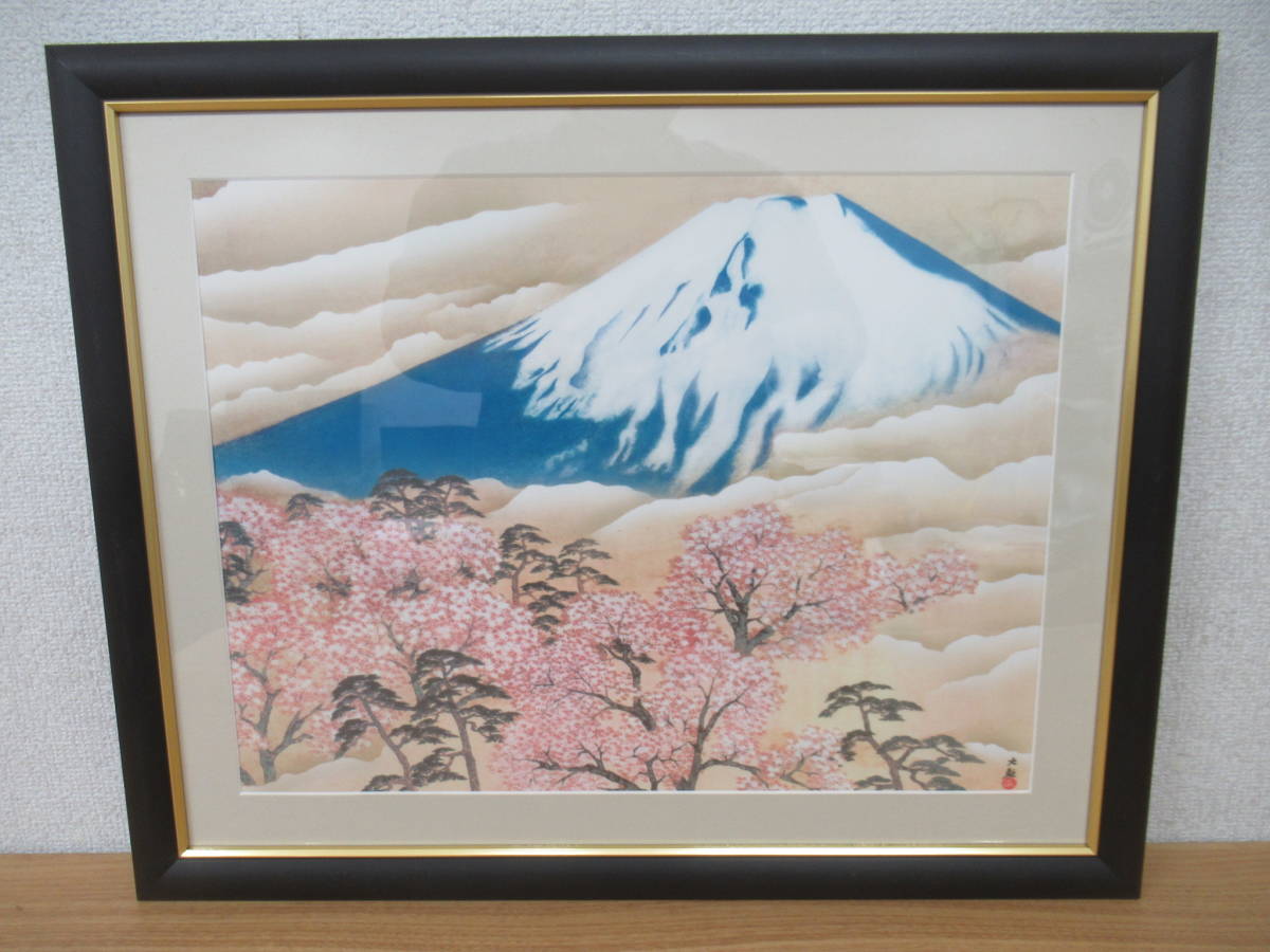 e8-1 (फ़ूजी और चेरी ब्लॉसम) योकोयामा ताइकन द्वारा हाई-डेफ़िनेशन डिजिटल प्रिंट फ़्रेमयुक्त पेंटिंग जापानी मास्टरपीस F6 माउंट फ़ूजी, कलाकृति, प्रिंटों, अन्य