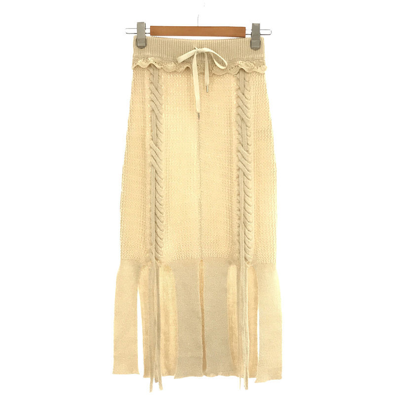 新品】 malamute / マラミュート | 2020AW | braid slit skirt ニット