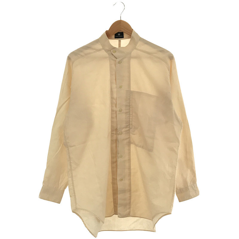 80s ISSEY MIYAKE ワイド ハイネックコート 袖ロゴ ブラック www
