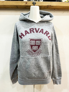 3559*DISCUS/ discus HARVARD Haba do university college Logo print f-ti- sweatshirt sweat . gray lady's *