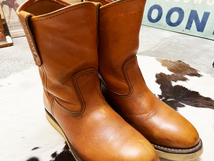 W10★USA製 RED WING/レッドウィング 10年 PECOS ペコスブーツ 866 7 1/2E(25.5cm) メンズ レザー ブーツ アメカジ USED ★_画像2