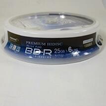 送料無料 BD-R ブルーレイ 録画用 プレミアム HIDISC 6倍速対応 10枚パック 25GB HDVBR25RP10SP/0710ｘ３個セット_画像3
