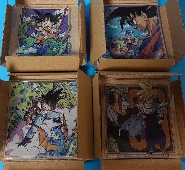 4点 C賞 ガラスプレート(ジャンプコミックス表紙画像①②③④) 4種 ドラゴンボール VS EXISTENCE 一番くじ