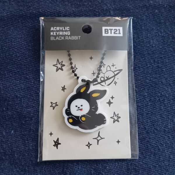 公式　BT21 ブラックラビット【CHIMMY】アクリルチャーム　キーリング 