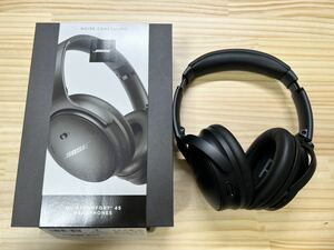ヘッドホン Bose QuietComfort 45 Headphones Black QuietComfort45BLK [リモコン・マイク対応 /Bluetooth /ノイズキャンセリング対応]