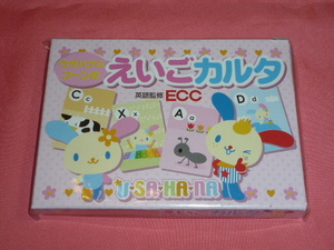 激レア！カワイイ♪2008年 サンリオ ウサハナ えいごカルタ 英語監修ECC ☆