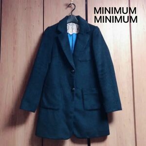 【美品】MINIMUM(ミニマム) チェスターコート ネイビー テーラードジャケット アウター　コート 