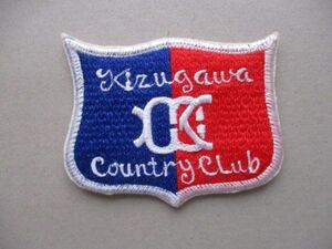 木津川カントリー倶楽部KIZUGAWA COUNTRY CLUBワッペン/カントリークラブPATCHアップリケGOLFビンテージGCパッチKCCレトロ紋章ゴルフ V115